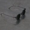 Rigards x ZIGGY CHEN RG1943ZC Titanium Magnetic Clip-On Sunglasses (RG-RG1943ZC-GHKQHJLSH) with antique black frame and black frame, light grey gradient lenses and dark grey lenses